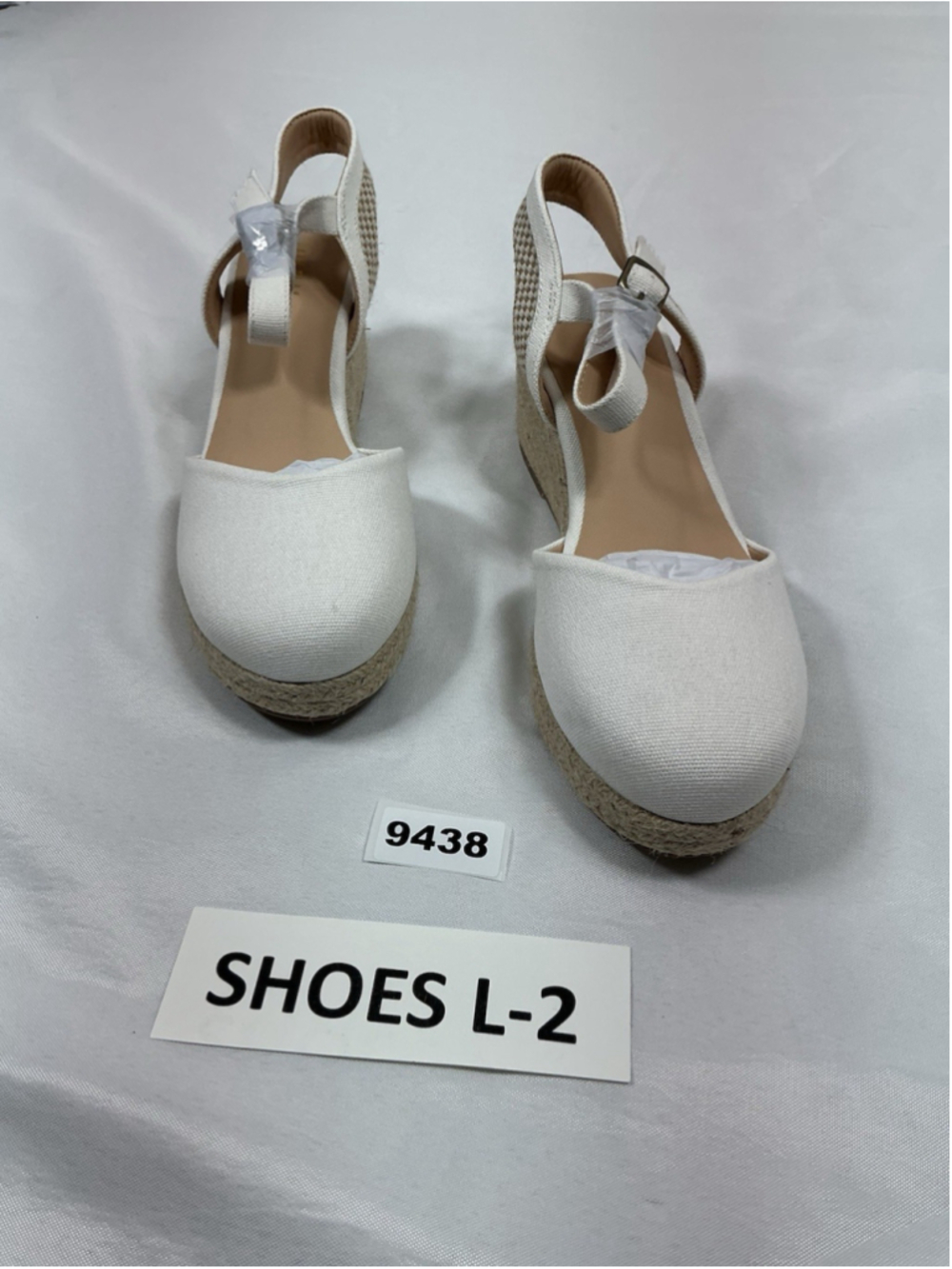 Womans New Idifu Espadrille Platform Wedge Sandals White Size 8.5
